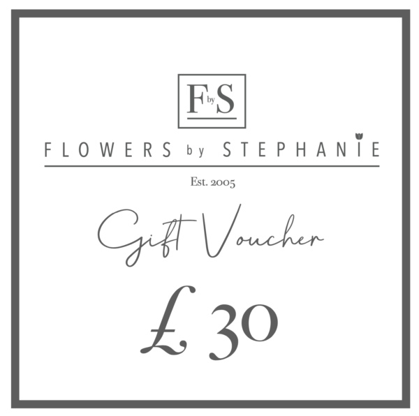 flowers by stephanie gift voucher £30 SQ