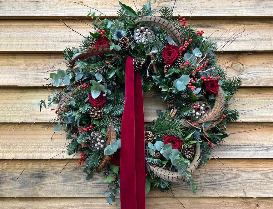christmas wreath workshops 2022 flowers by stephanie 1